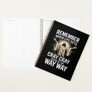Jesus Is The Way Christmas Funny Faith Religious Planner
