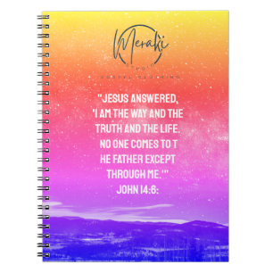 Jesus is the way Spiral Photo Notebook
