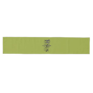 Jesus is the way, the truth, and the life! Green Medium Table Runner