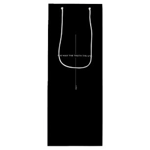 Jesus is the way, the truth and the life john 14V6 Wine Gift Bag