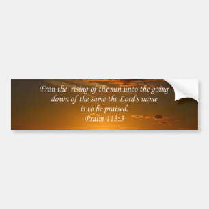 Jesus is to be praised! bumper sticker