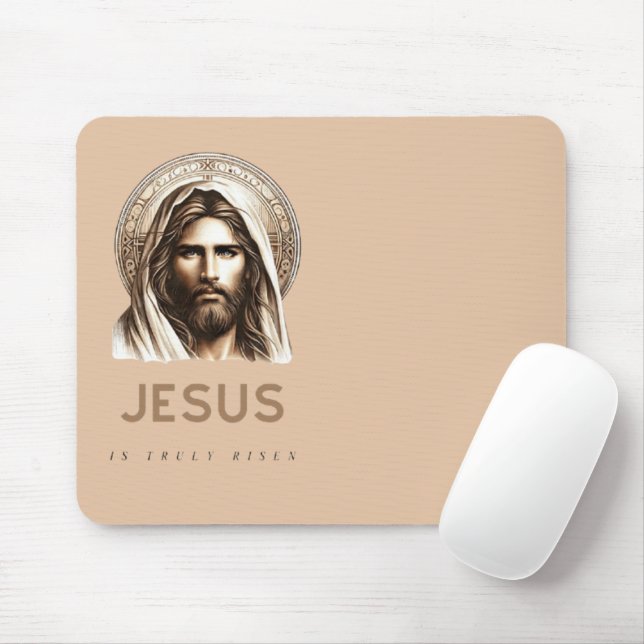 Jesus is truly risen! mouse pad (With Mouse)