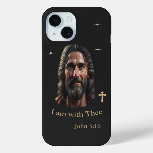 Jesus is with thee Case-Mate iPhone case (Back)
