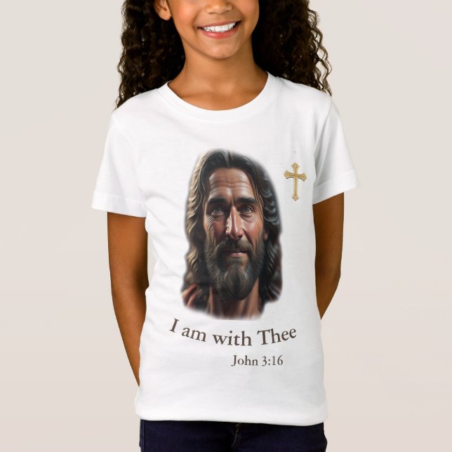 Jesus is with thee T-Shirt (Front)