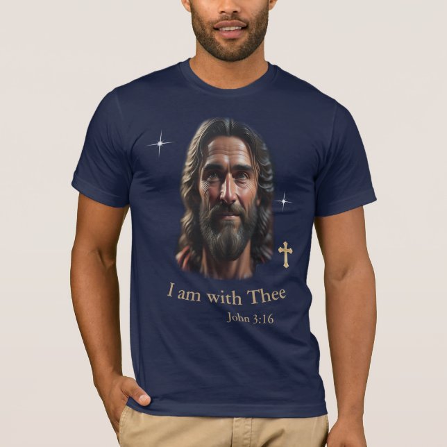 Jesus is with thee T-Shirt (Front)