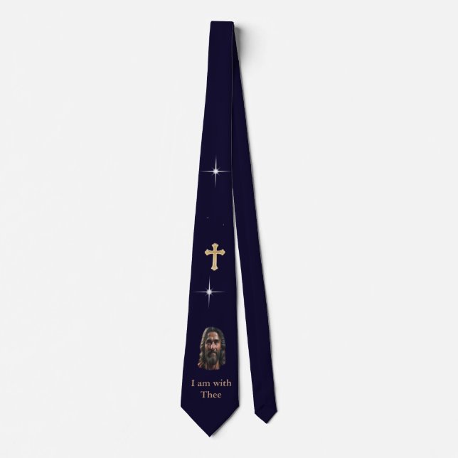 Jesus is with thee tie (Front)