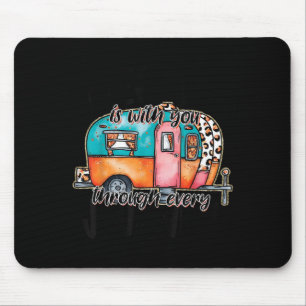 Jesus Is With You Through Every Journey Camper Chr Mouse Pad
