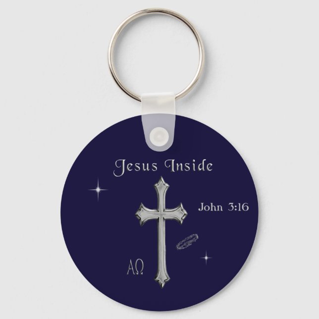 Jesus John 3:16 Key Ring (Front)
