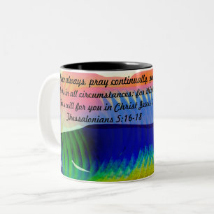 jesus joice Two-Tone coffee mug