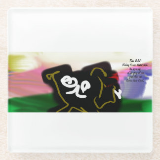 jesus joy glass coaster