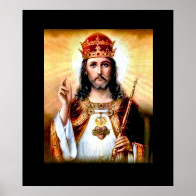 Jesus King Art Nouveau Print (Front)