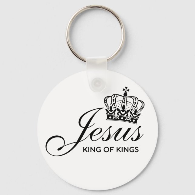 Jesus KING OF KINGS Key Ring (Front)