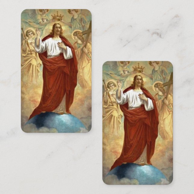 Jesus, King of the World Enclosure Card (Front/Back)