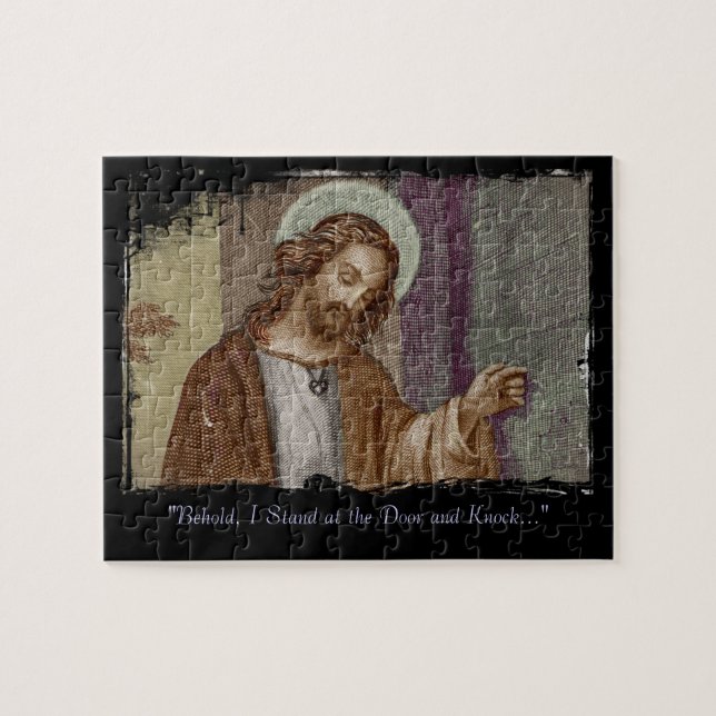 Jesus Knocking on Door Jigsaw Puzzle (Horizontal)