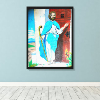 JESUS KNOCKS canvas Print
