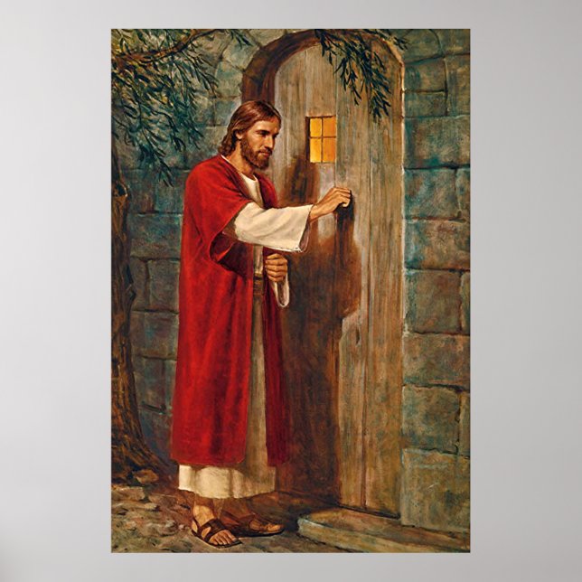 Jesus knocks On The Door Poster (Front)