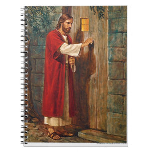 Jesus knocks On The Door Spiral Notebook