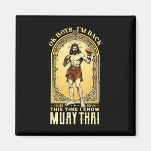 Jesus Knows Muay Thai Boxing Kickboxing Mma Magnet