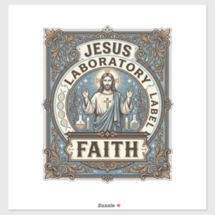 Jesus Laboratory Label Faith Jesus Laboratory Chri