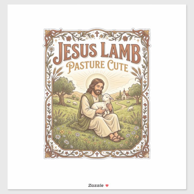 Jesus Lamb Pasture Cute Jesus Lamb Pasture Cute Ch (Sheet)