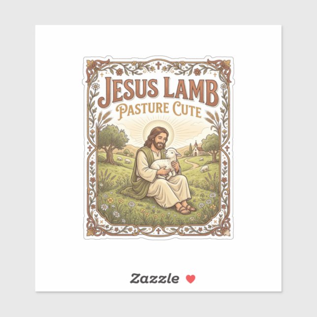 Jesus Lamb Pasture Cute Jesus Lamb Pasture Cute Ch (Sheet)