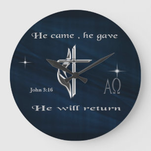 Jesus Large Clock
