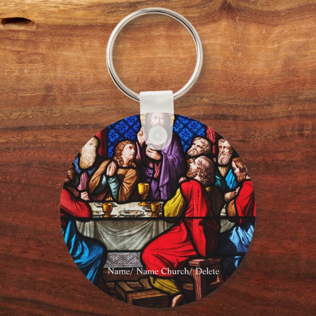 Jesus last meal with his disciples key ring (Front)
