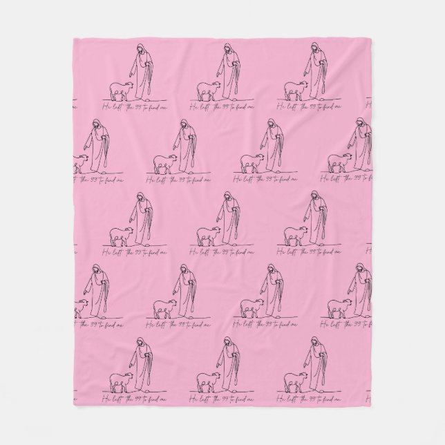 Jesus Leaves the 99 Fleece Blanket (Front)