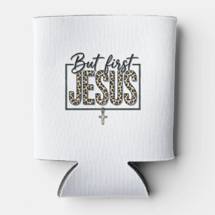 Jesus Leopard Print Christian Vintage Engraving Sh Can Cooler