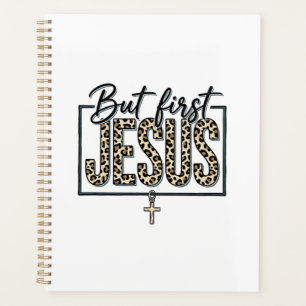Jesus Leopard Print Christian Vintage Engraving Sh Planner