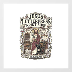 Jesus Letterpress Print Shop Jesus Letterpress Pri