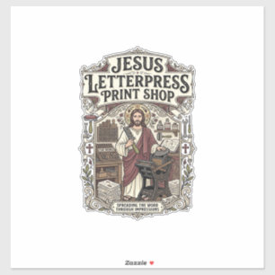Jesus Letterpress Print Shop Jesus Letterpress Pri
