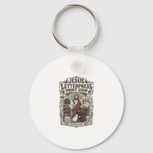 Jesus Letterpress Print Shop Jesus Letterpress Pri Key Ring