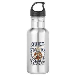 Jesus Librarian Graphic Tee Christian Art_1 532 Ml Water Bottle