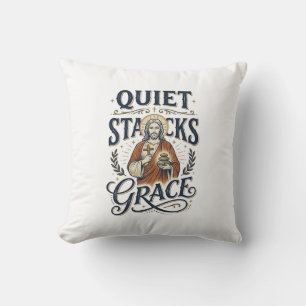 Jesus Librarian Graphic Tee Christian Art_1 Cushion