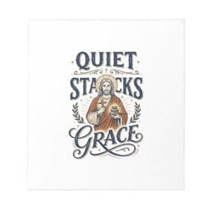 Jesus Librarian Graphic Tee Christian Art_1 Notepad