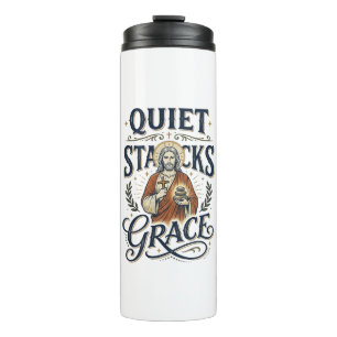 Jesus Librarian Graphic Tee Christian Art_1 Thermal Tumbler
