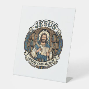 Jesus Library Card Archive Jesus Library Card Arch Pedestal Sign