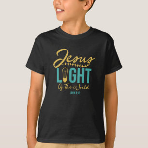 Jesus Light Of The World - Bible Verse T-Shirt