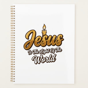 Jesus Light of the World Candle Christian Vector_1 Planner