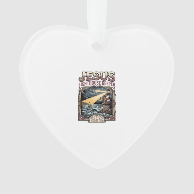 Jesus Lighthouse Keeper Jesus Lighthouse Keeper Ch Ornament (Front)