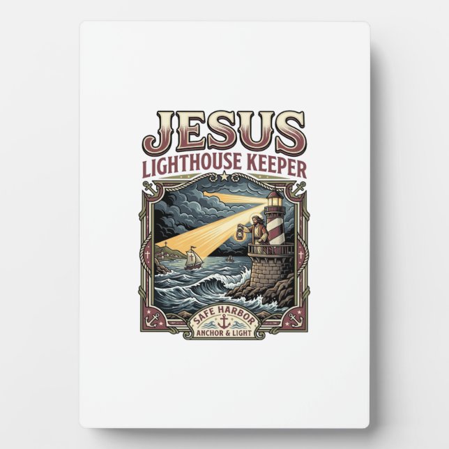 Jesus Lighthouse Keeper Jesus Lighthouse Keeper Ch Plaque (Front)