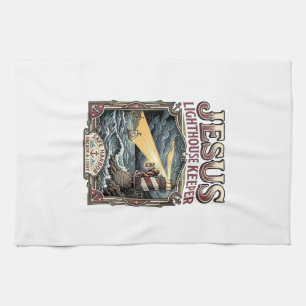 Jesus Lighthouse Keeper Jesus Lighthouse Keeper Ch Tea Towel
