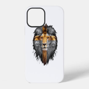 Jesus Lion Of Judah Jesus Cross Faith Christian Me iPhone 12 Case