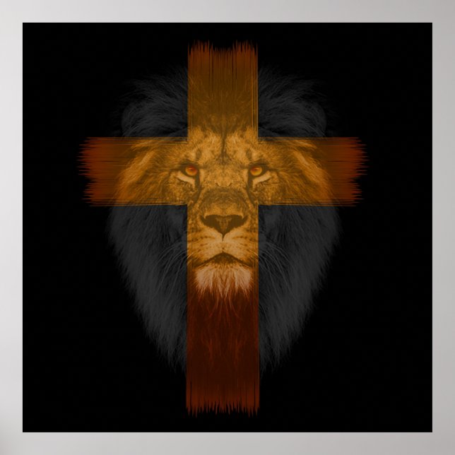 Jesus Lion of Judah Poster (Front)