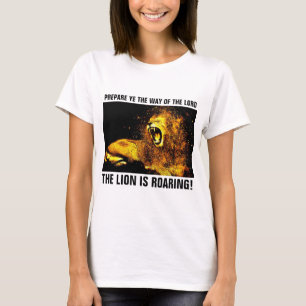 JESUS LION OF JUDAH ROARING, Christian T-shirts