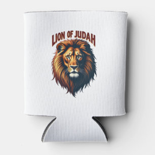 Jesus Lion of Judah Vintage Engraving Christian Te Can Cooler