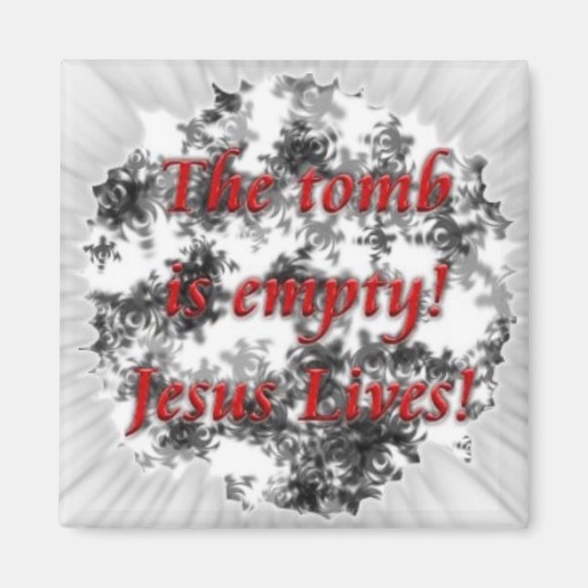 Jesus lives magnet (Front)