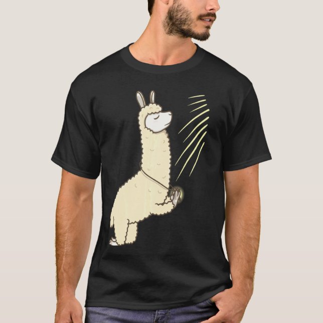 Jesus Llama Prayer Christian Christianity Church G T-Shirt (Front)