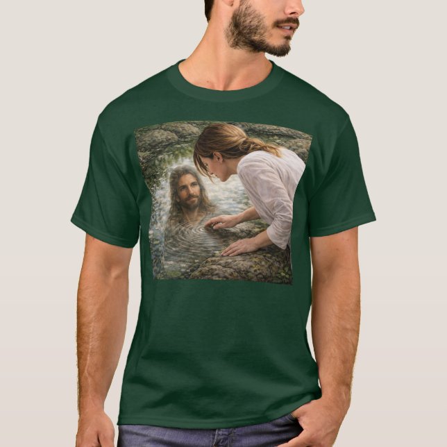 Jesus looking back T-Shirt (Front)